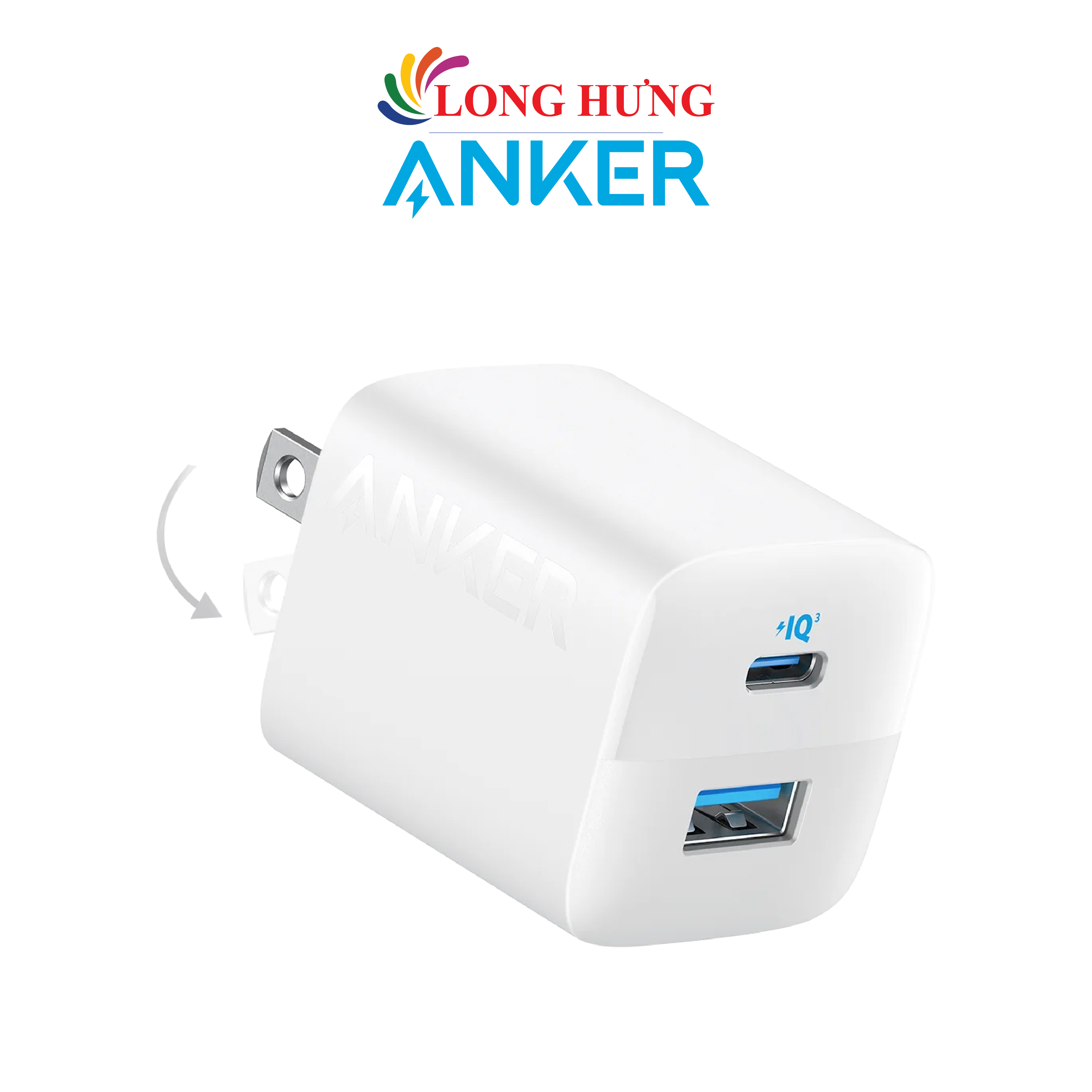 Cốc sạc Anker 323 1USB 1Type-C 33W PIQ 3.0/PD A2331 - Hàng chính hãng