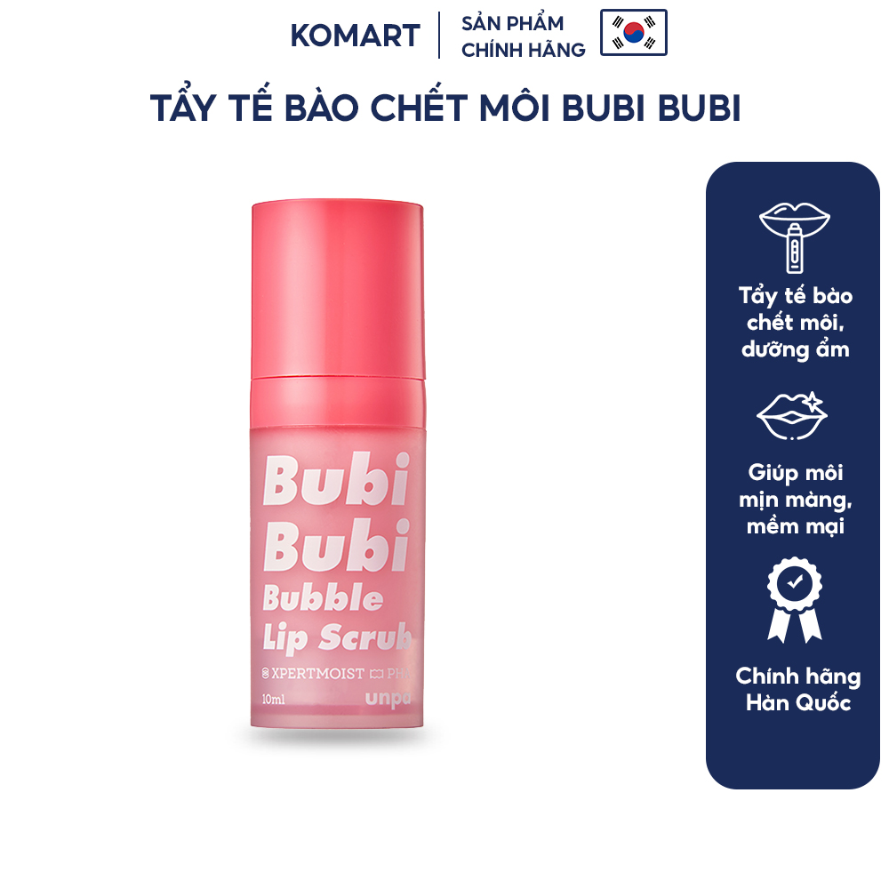 Tẩy tế bào chết môi Unpa Bubi Bubi Lip Scrub 10ml