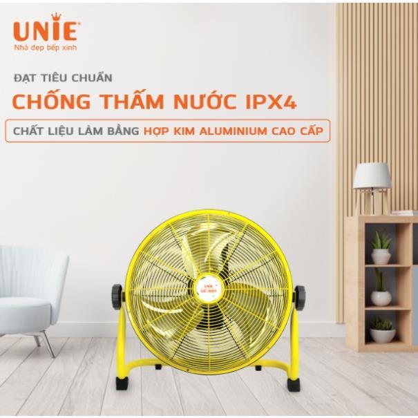 Quạt sàn tích điện Unie UE-880 công suất 26W dung lượng Pin 18000mA sử dụng 10-48h. HÀNG CHÍNH HÃNG