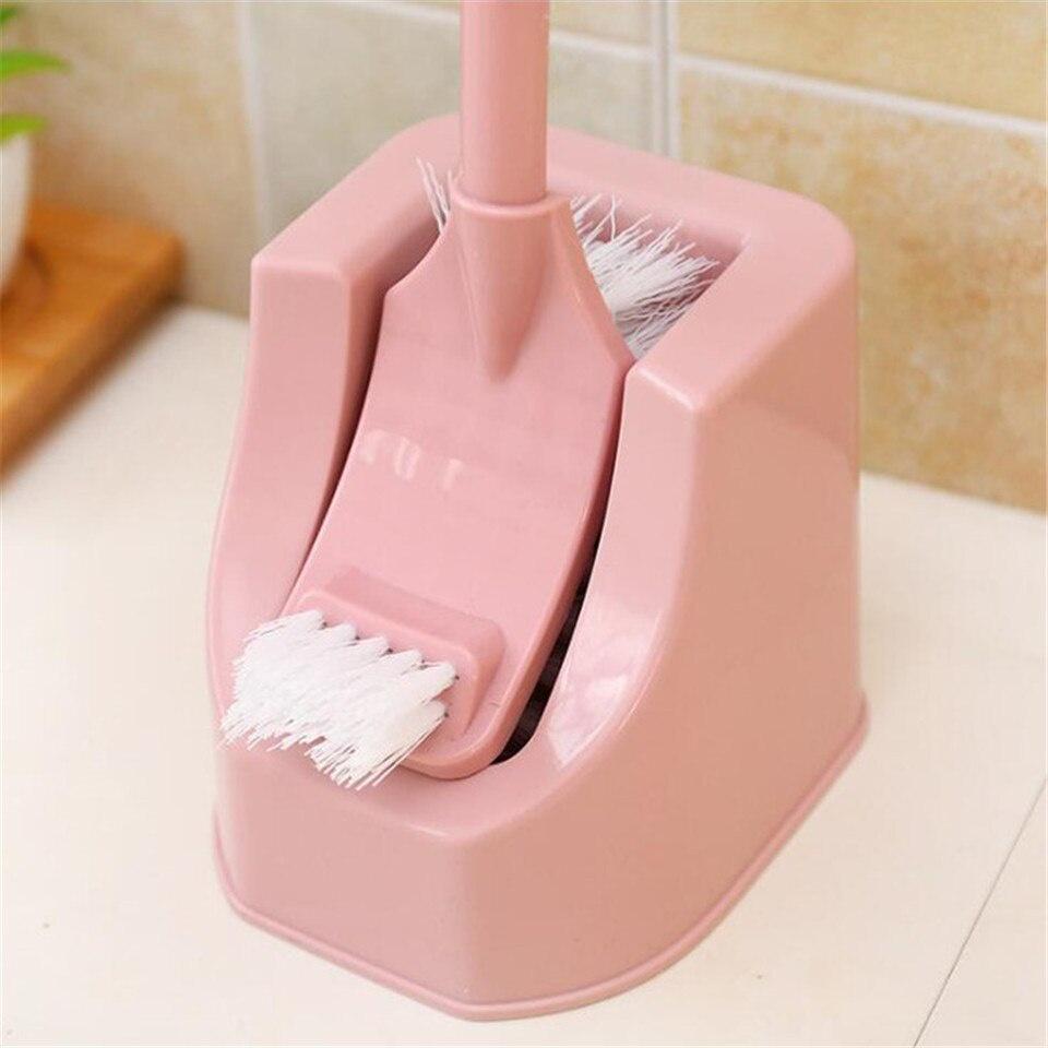 1pc Bathroom Replacement Portable Long Handle Cleaning Tool Toilet Brush Lavatory Brush Toilet Brush & Holder Set