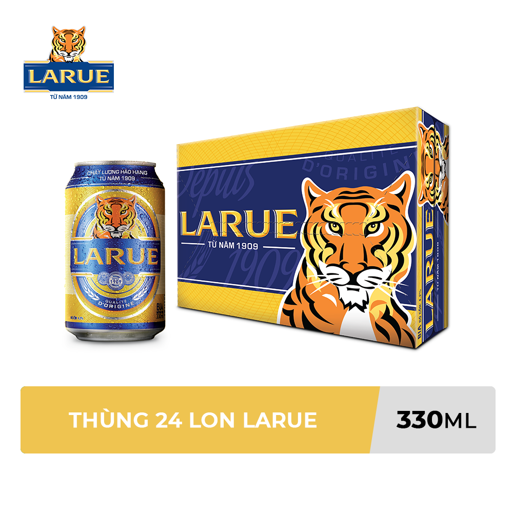 Thùng 24 Lon Bia Larue (330ml/lon)