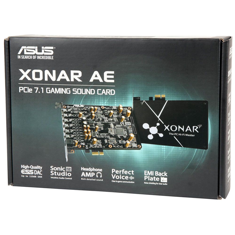 Card sound âm thanh ASUS Xonar AE 7.1 PCI Express - Hàng Chính Hãng