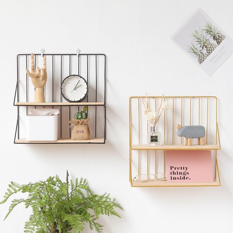 Giá sắt đựng đồ trang trí trong nhà