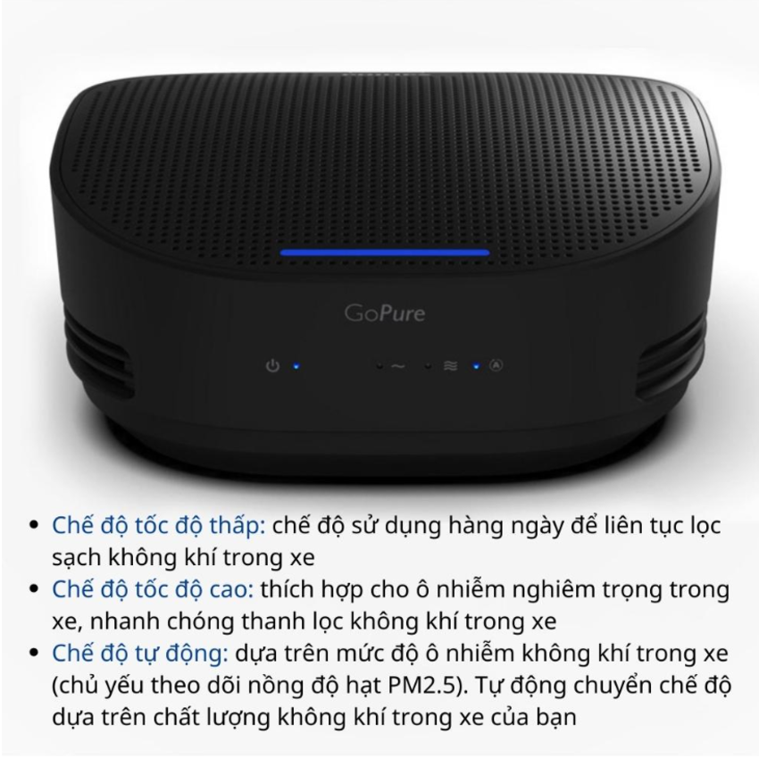 Máy khử mùi, lọc không khí trên xe ô tô thương hiệu Philips GP5301 - Hàng chính hãng