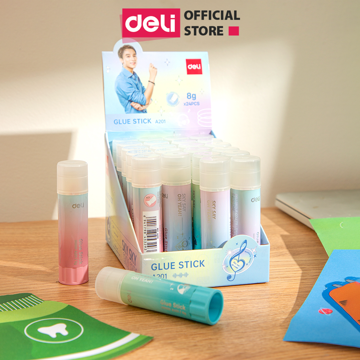Hồ Dán Giấy Hồ Khô Thủ Công Học Sinh Deli - Phù Hợp Học Sinh Văn Phòng - CA201