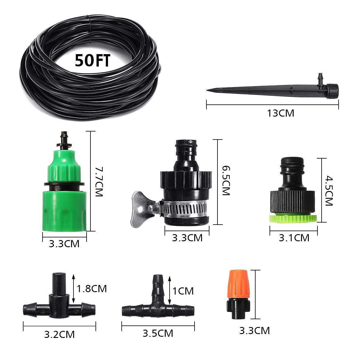 Bộ KIT tưới cây 2 trong 1 phun sương kết hợp nhỏ giọt