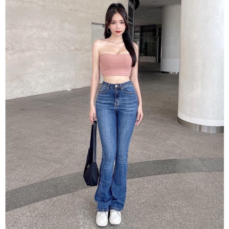 Áo ống cup ngực không đệm dáng croptop Lylylorem