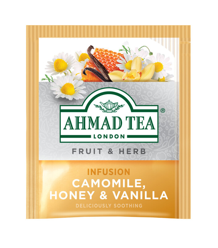 [Nhập khẩu độc quyền] TRÀ AHMAD ANH QUỐC - CÚC, MẬT ONG &amp; VANI(30g) - Camomile, Honey &amp; Vanilla - Cải thiện giấc ngủ