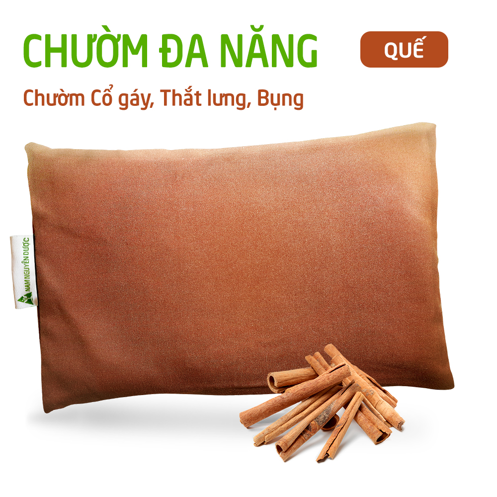 Gối chườm đa năng Quế làm nóng bằng vi sóng (Không hộp) - Nam Nguyên Dược