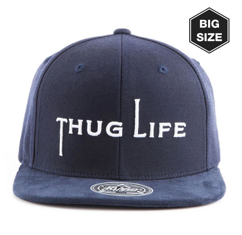 PREMI3R Mũ lưỡi trai snapback  BIG-THUG Simple navy phong cách hàn quốc