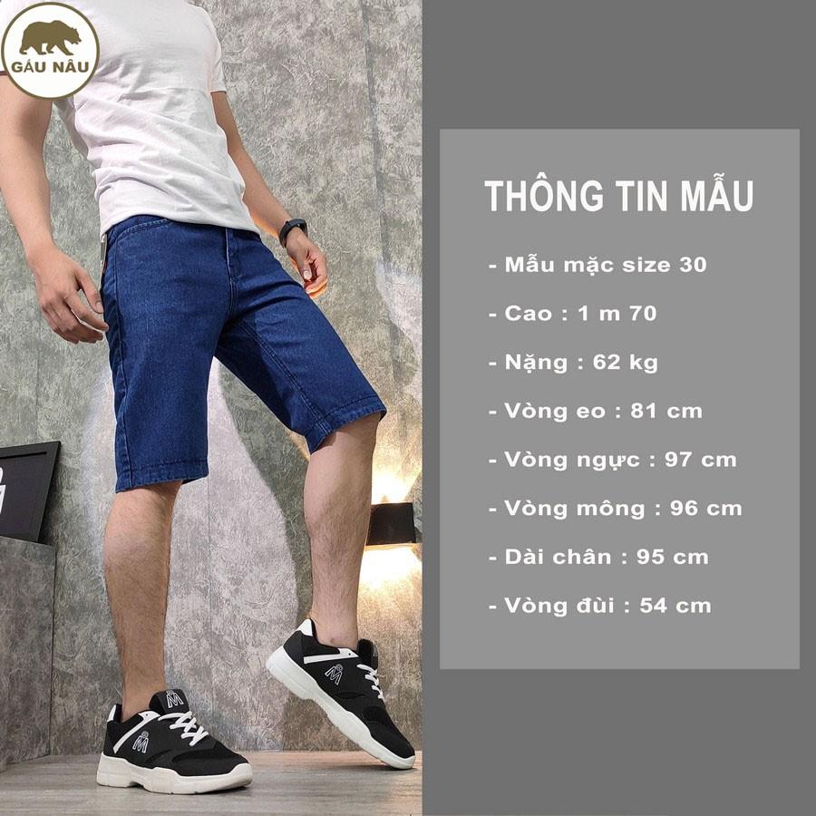 Quần short jean nam GN111 màu chuẩn đẹp Gấu Nâu