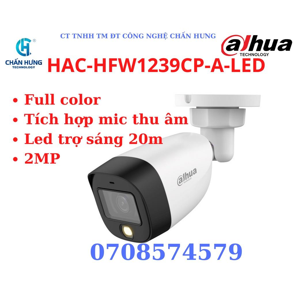 Camera Analog DAHUA HFW1239CP-A-LED  2MP Full Color - Hàng chính hãng