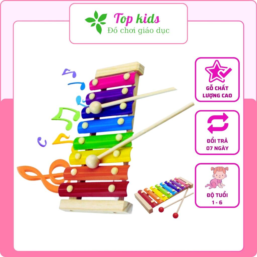 Đồ chơi gỗ thông minh montessori đồ chơi sáng tạo đàn gỗ 8 quãng Xylophone cho bé trai bé gái 1 2 3 4 5 6 tuổi