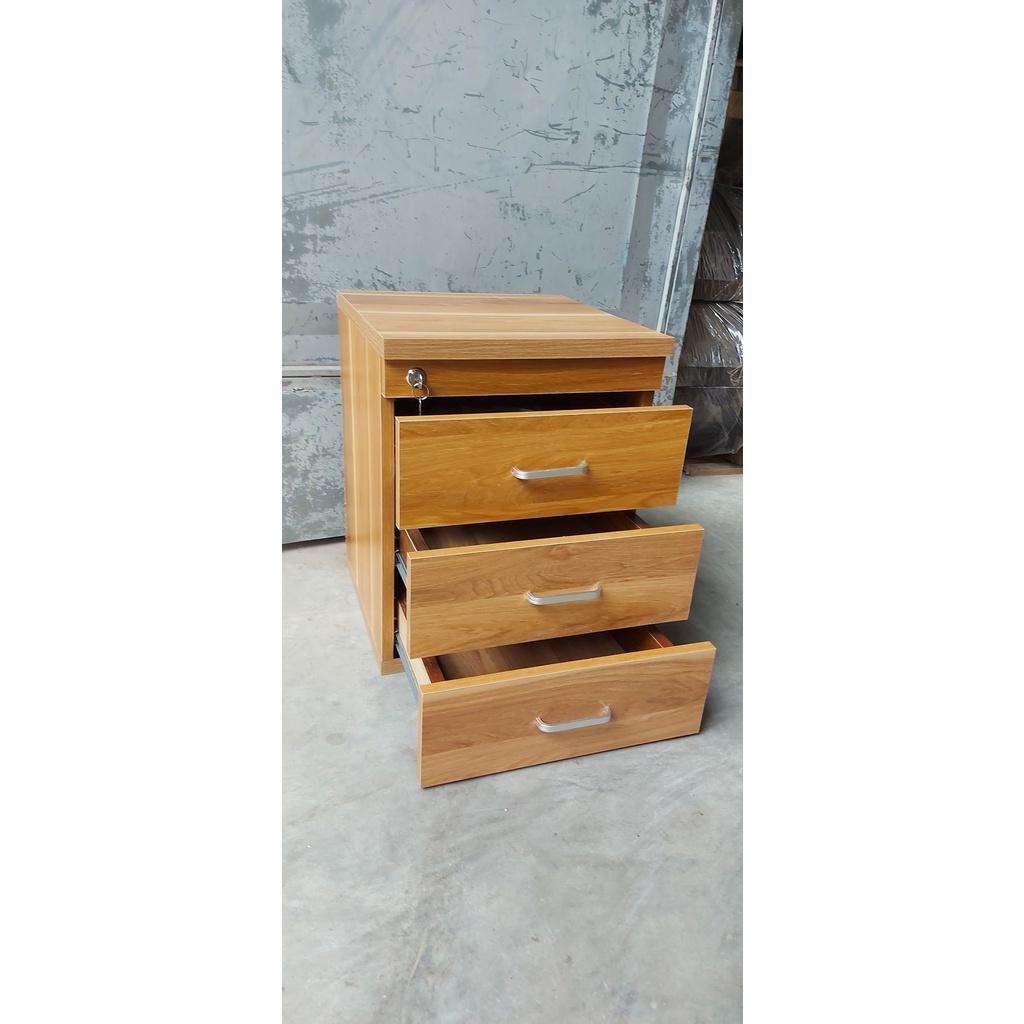 Hộc 3 ngăn kéo di động, tủ 3 ngăn kéo di động có khóa