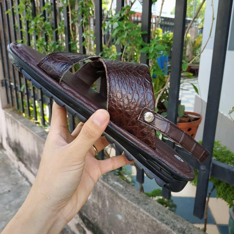 Dép sandal nam da cá sấu thật 100% Giá rẻ nhất toàn quốc!