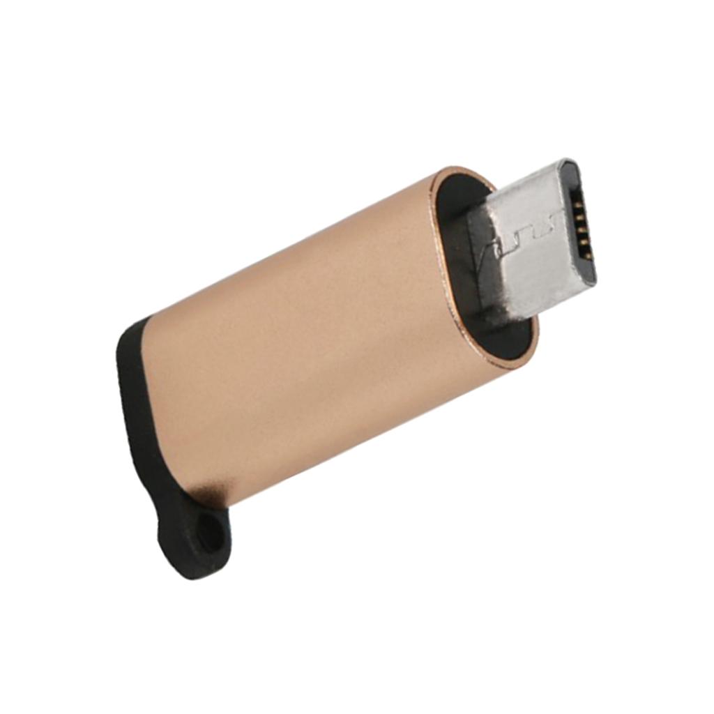 Type C Adapter With Keychain Charger To Micro USB Converter Connector