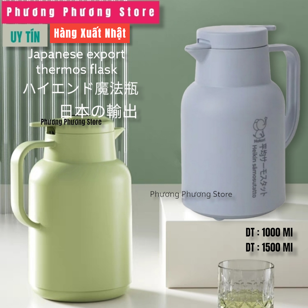 Bình giữ nhiệt 1500ml và 2000ml, phích giữ nhiệt 24h Powcan