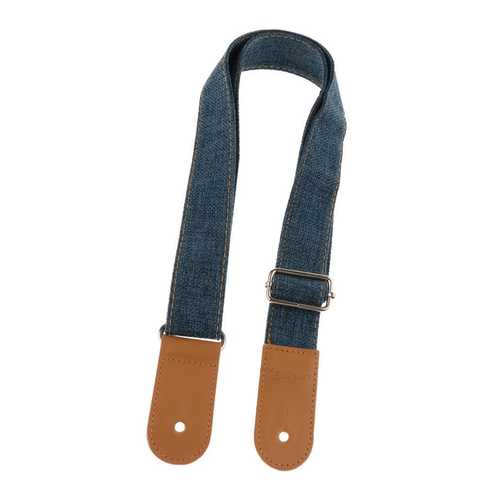 Adjustable Ukulele Strap Belt with PU Leather Ends for  Guitar -