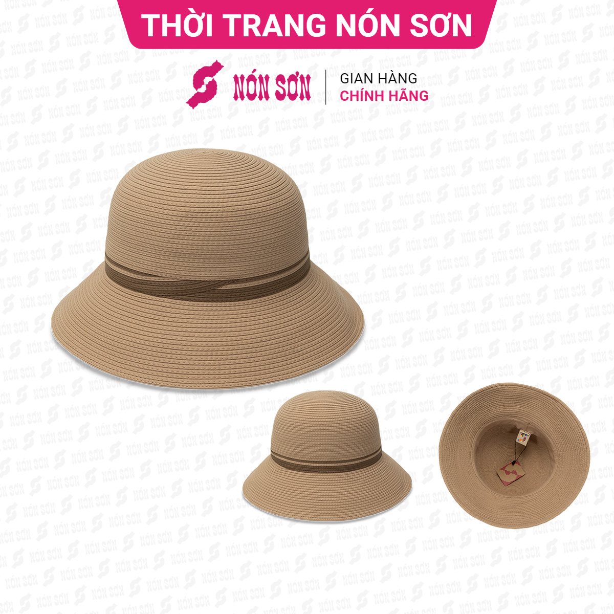 Mũ vành thời trang Nón Sơn chính hãng XH001-89B-KM2