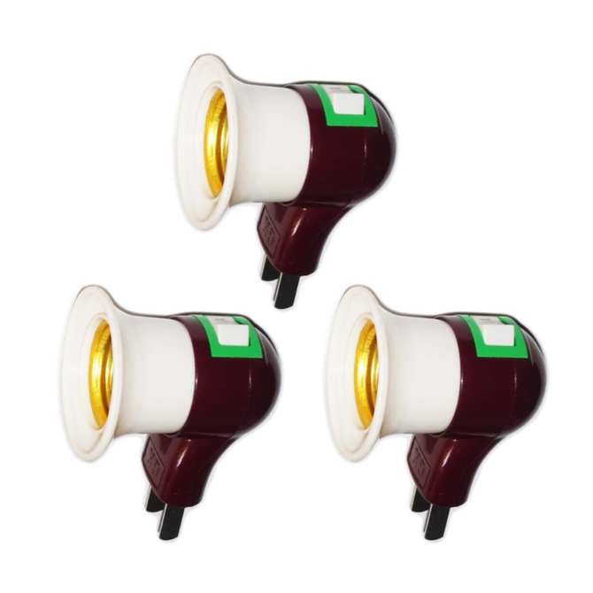 Bộ 3 đuôi bóng đèn có công tắc