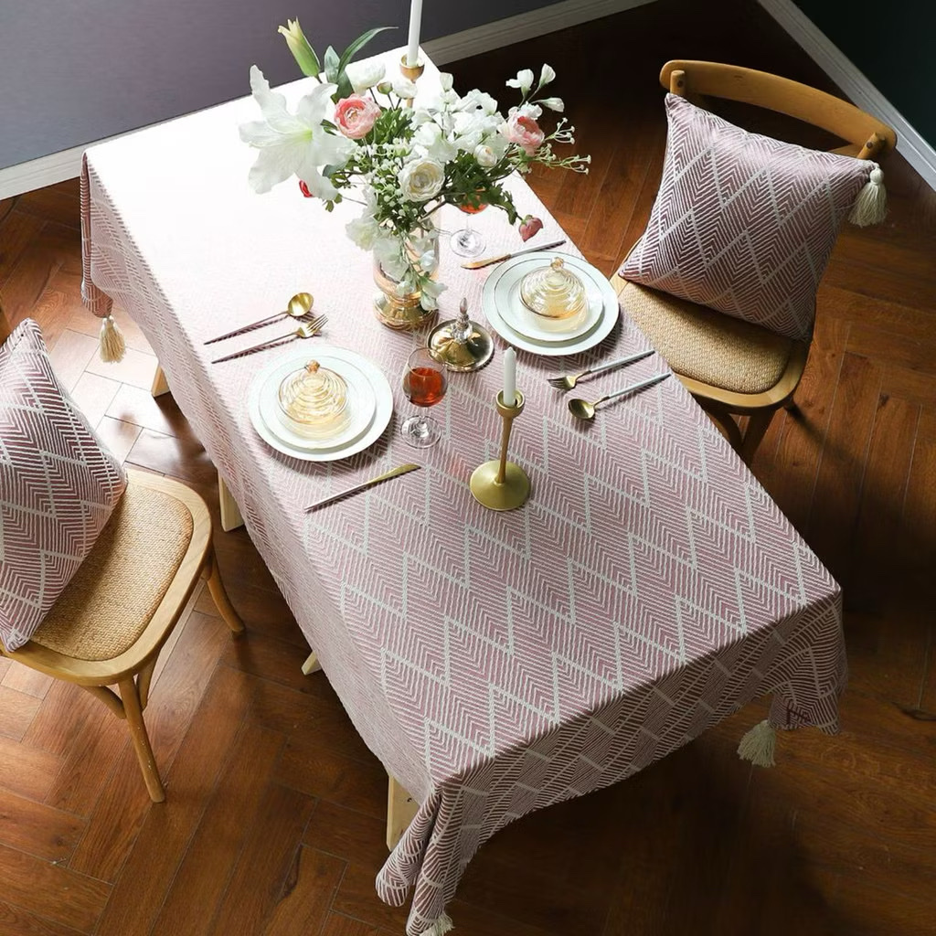 KHĂN TRẢI BÀN CHỮ NHẬT HOẠ TIẾT VINTAGE SANG TRỌNG CỔ ĐIỂN - hàng chính hãng