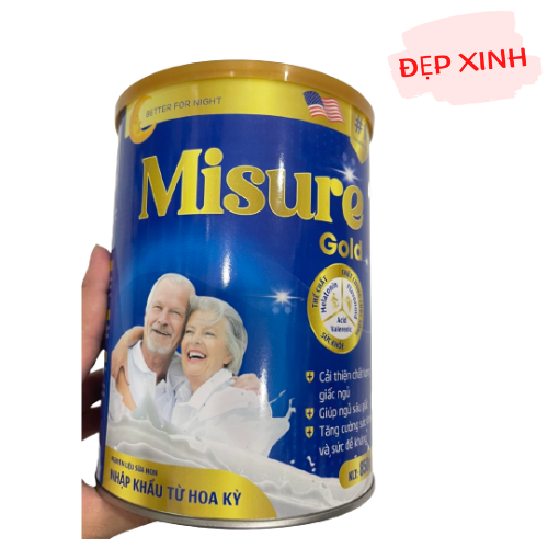 Sữa Ngủ Ngon MISURE Hộp Ban Đêm (850G) - Hỗ Trợ Cải Thiện Giấc Ngủ