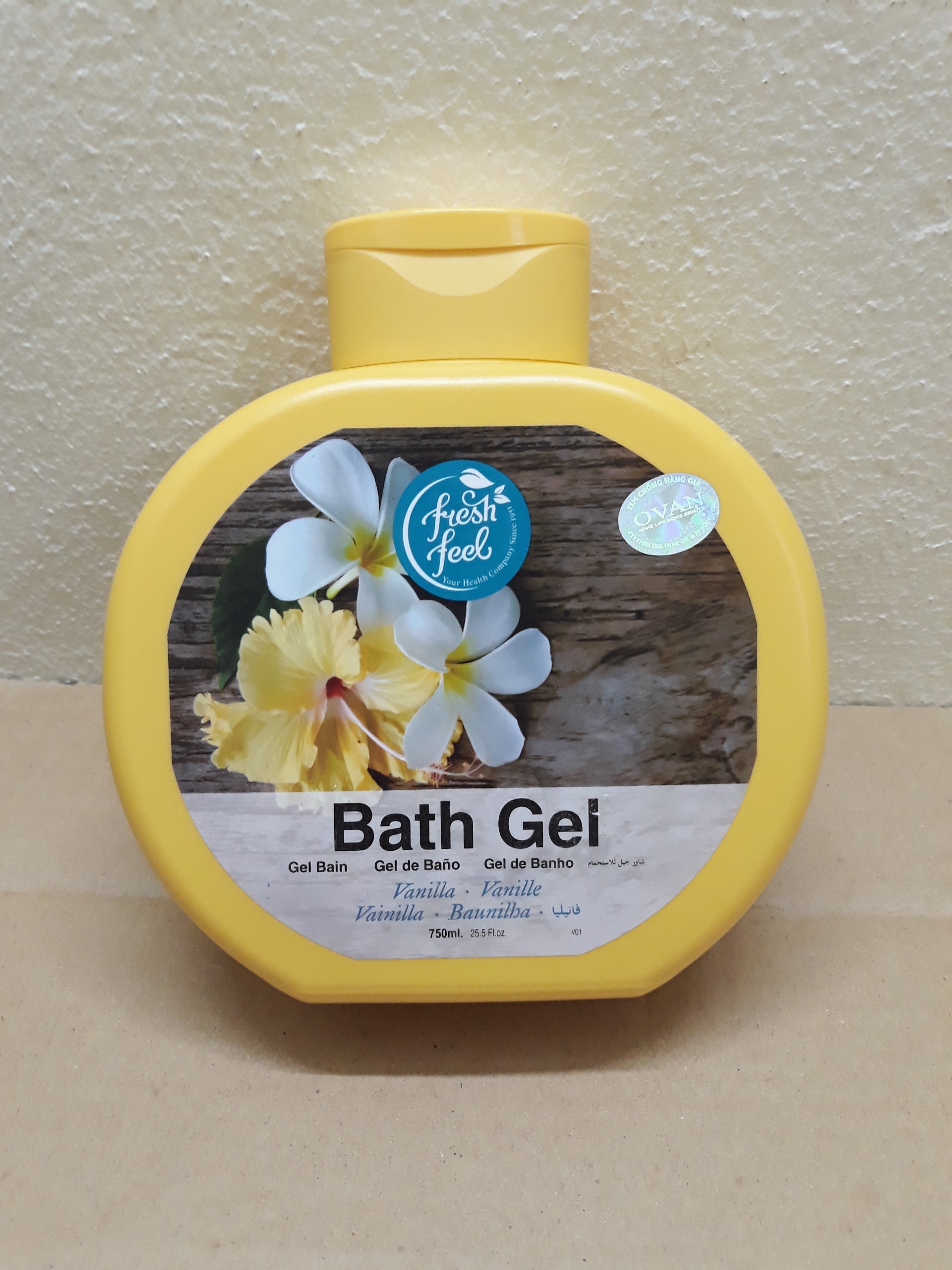 Gel tắm dưỡng da Fresh Feel hương Vani - FRESH FEEL BATH GEL VANILLA - Chai 750ml