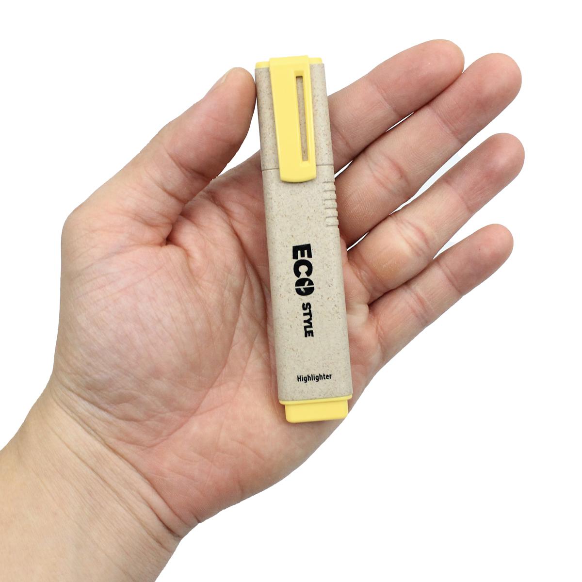 Bút Dạ Quang Màu Pastel - Eco Style Highlighter - Thiên Long HL-015/ECO - Vàng Pastel
