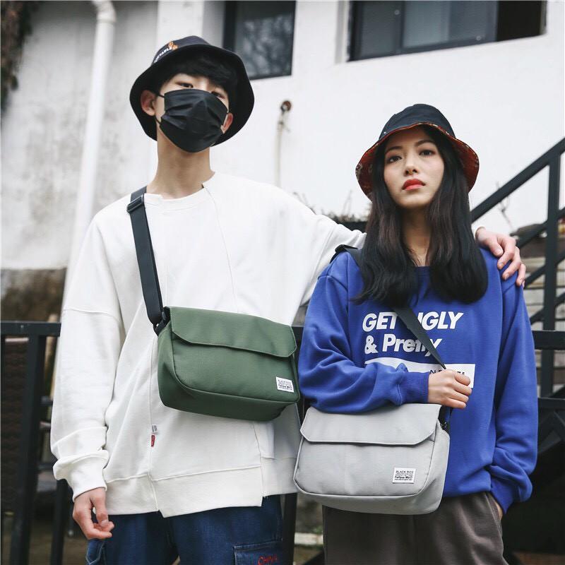 Túi đeo chéo nam nữ vải canvas chống nước phong cách unisex ulzzang Hàn Quốc T01 - Cosa