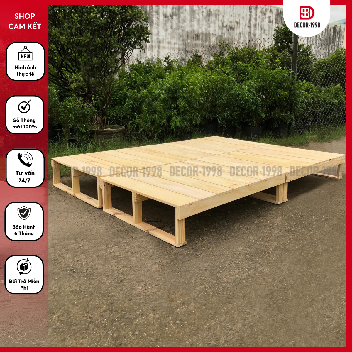 GIƯỜNG NGỦ PALLET CAO 15CM,20CM , PALLET LẮP RÁP, GIƯỜNG NGỦ GẤP GỌN ĐỦ MỌI KÍCH THƯỚC GỖ THÔNG NHẬP KHẨU