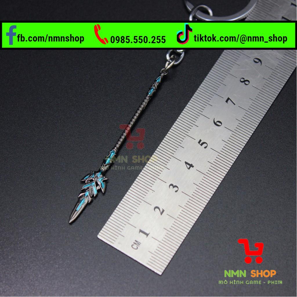 Mô hình phim Đấu La Đại Lục - Móc khóa Lam Ngân Bá Vương Thương 7cm