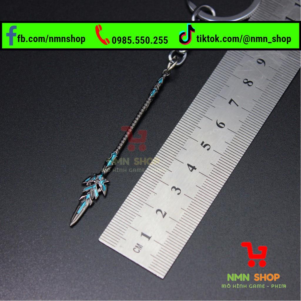 Mô hình phim Đấu La Đại Lục - Móc khóa Lam Ngân Bá Vương Thương 7cm