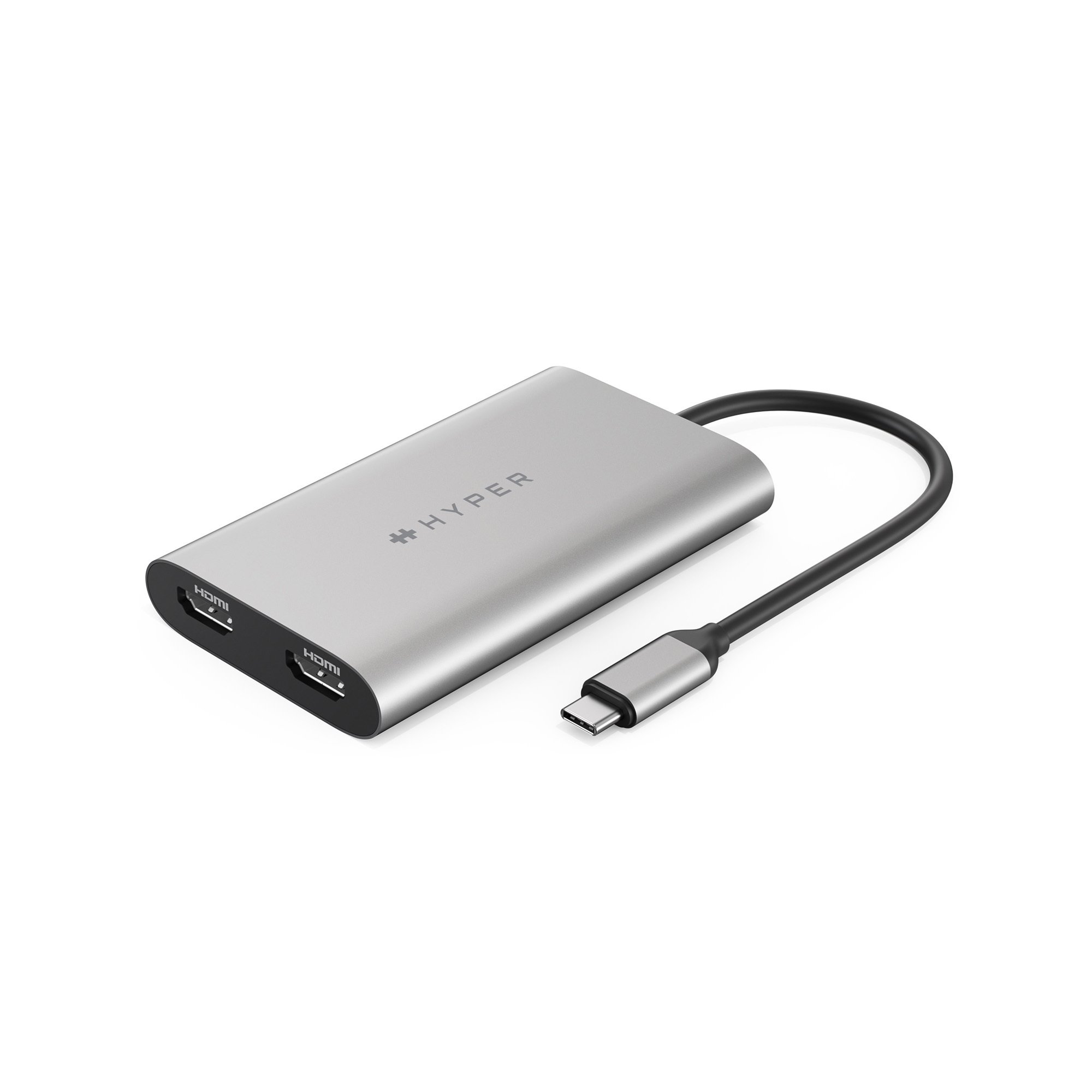 Cổng Chuyển/Hub USB-C Hyperdrive Dual 4K HDMI (2 màn hình) Dành Cho Macbook M1 - Hàng Chính Hãng