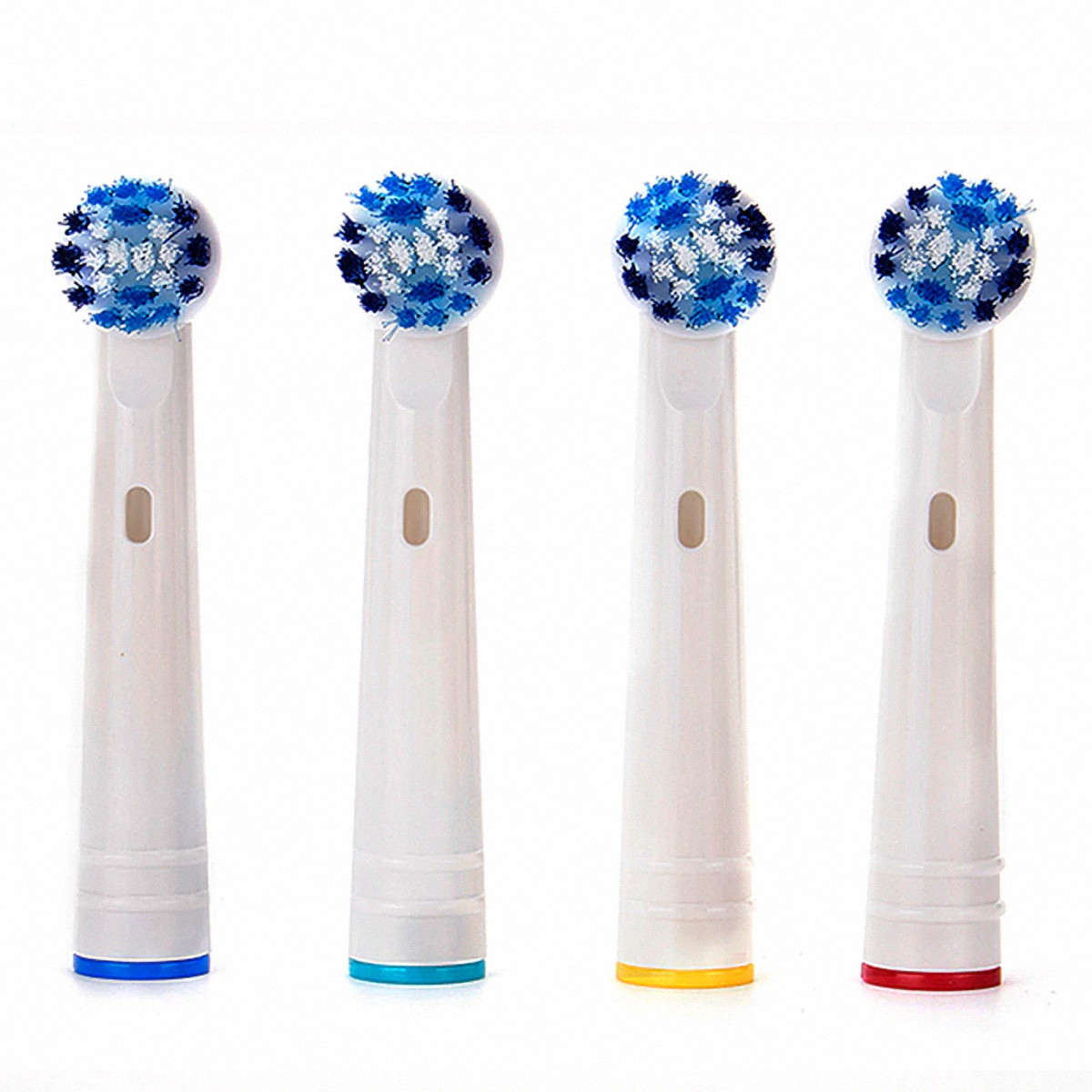 Cho máy Braun Oral-B, Bộ 4 đầu bàn chải đánh răng điện Dan House SB-20A, tẩy sạch cao răng, làm sạch vết ố, chăm sóc nưới lợi, loại cước mềm