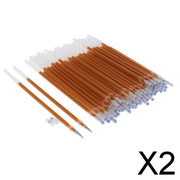 2x50 Pieces Gold Color Flash Gel Pen Refill Fluorescent Graffiti Painting