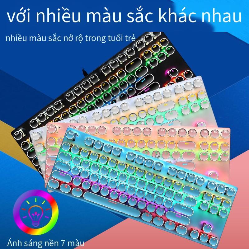 Phong Cách Mới Nhất Nguồn Thực Bàn Phím Cơ Punk 87 Phím Xanh Trục Trò Chơi Thể Thao Điện Tử Văn Phòng Máy Tính Xách Tay Bàn Phím Cơ