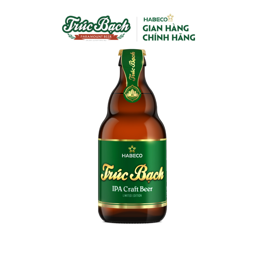 Bia Trúc Bạch IPA Craft - Hộp 6 chai 330ml