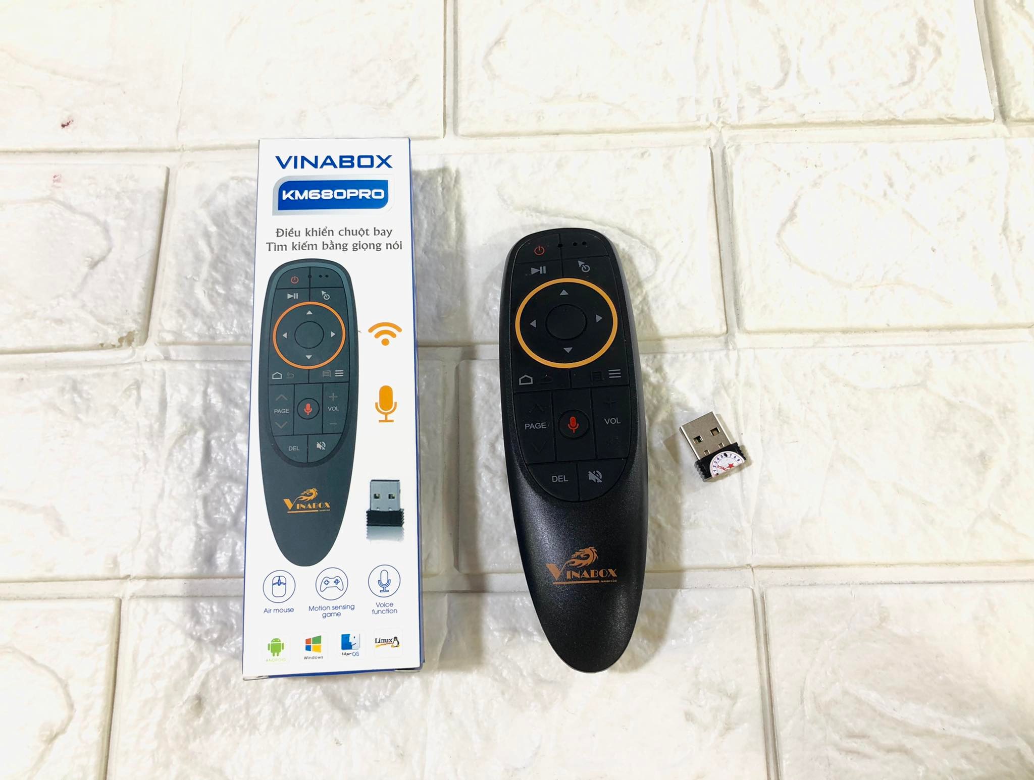 CHUỘT BAY REMOTE AIR MOUSE KM680PRO TÌM KIẾM BẰNG GIỌNG NÓI