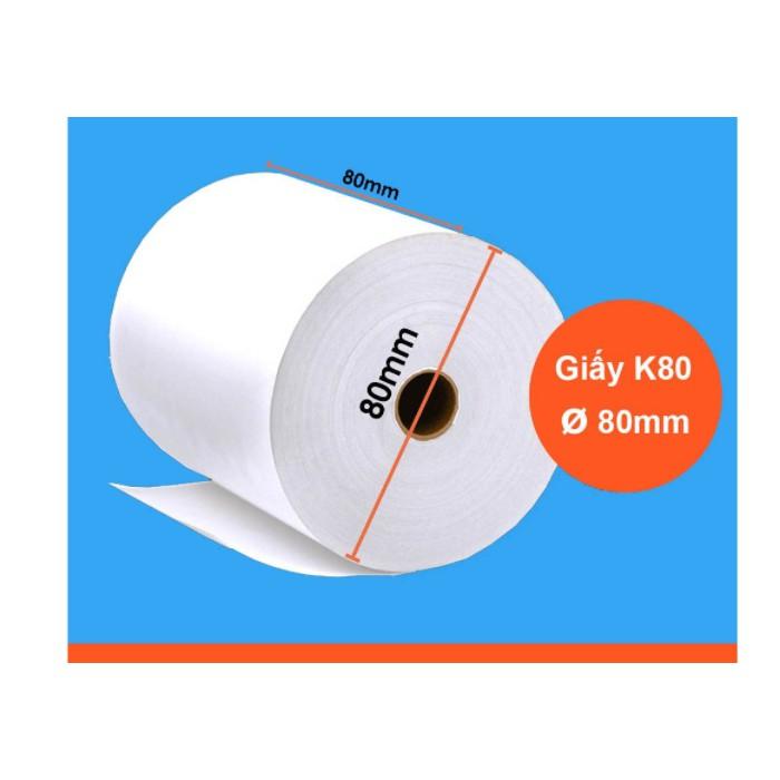 Giấy in nhiệt K80 x80mm Giấy In Hóa Đơn k80