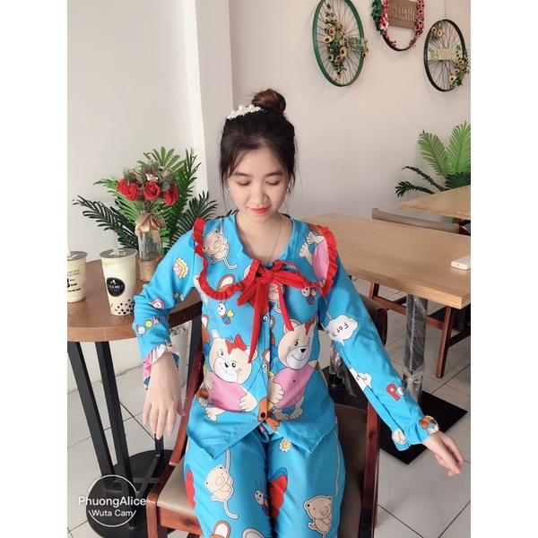 ️FREE SHIP️Đồ bộ tiểu thư tay dài, Đồ bộ tay dài mặc nhà