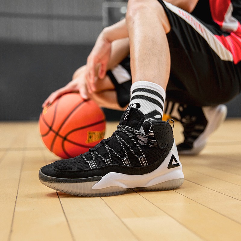 Giày Bóng Rổ Peak Streetball Master Da830551 - Đen Trắng - 41