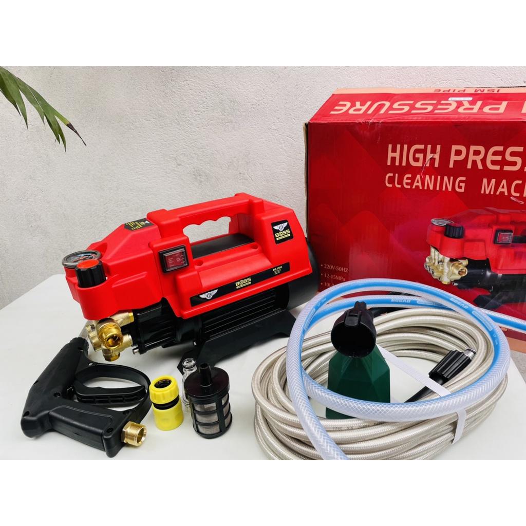 Máy Rửa Xe BOOS 3500W chỉnh áp Siêu Bền Siêu Khỏe Dây Áp Lực 15M Máy rửa xe mini dung tưới cây ,rửa xe
