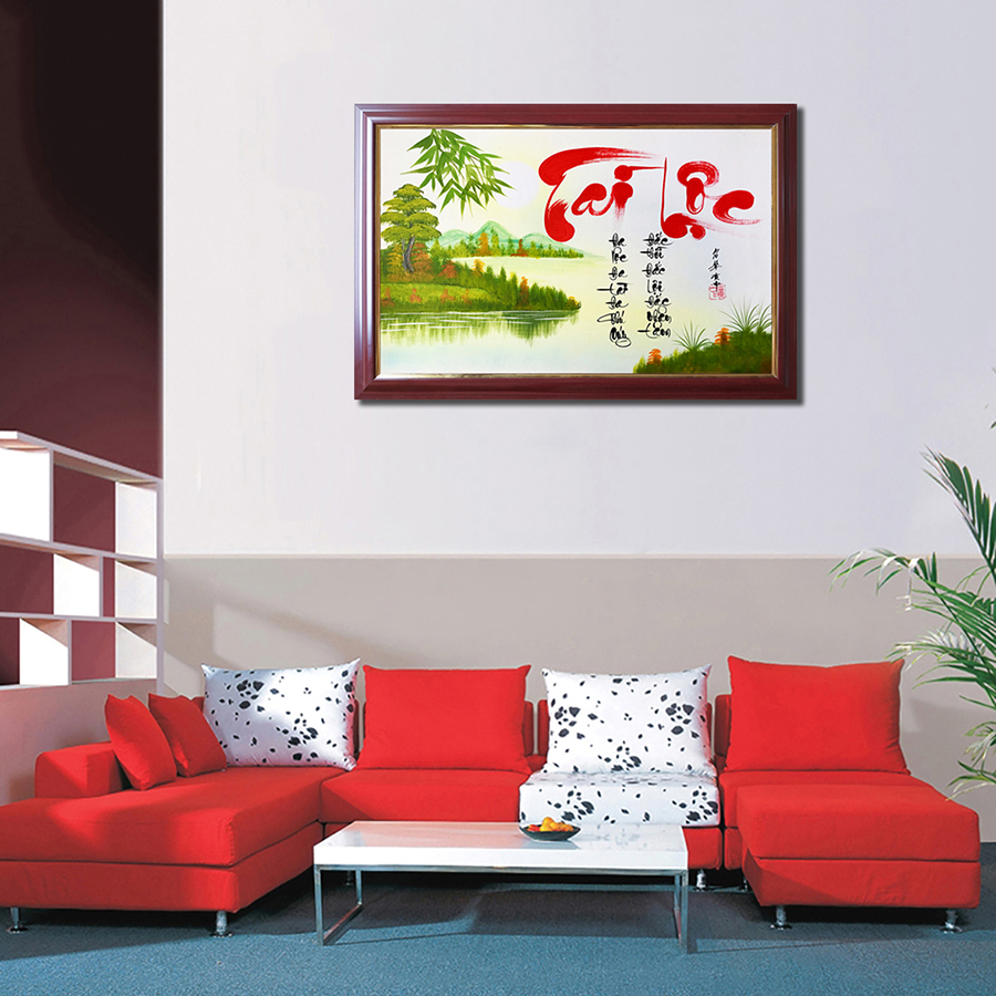 Tranh thư pháp chữ Tài Lộc