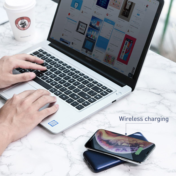 Pin dự phòng tích hợp sạc nhanh (Quick Charge 3.0) không dây 10.000 mAh 18W Baseus S10 - Hàng chính hãng