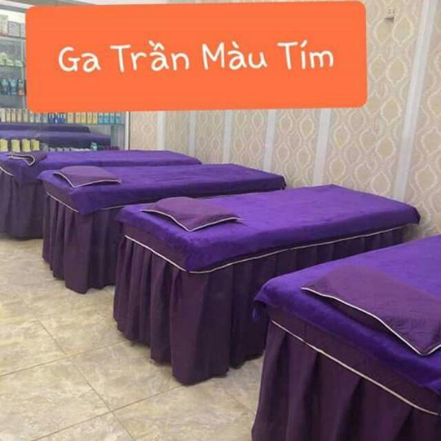 Ga trải giường spa +vỏ gối+ruột gối+chăn