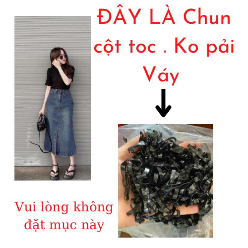 Chân váy jean dài cạp cao , váy jean dáng dài đuôi cá thanh lịch