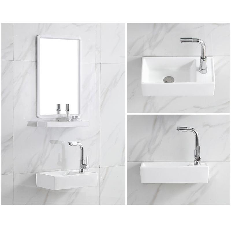 Bộ chậu lavabo treo tường 41x22cm