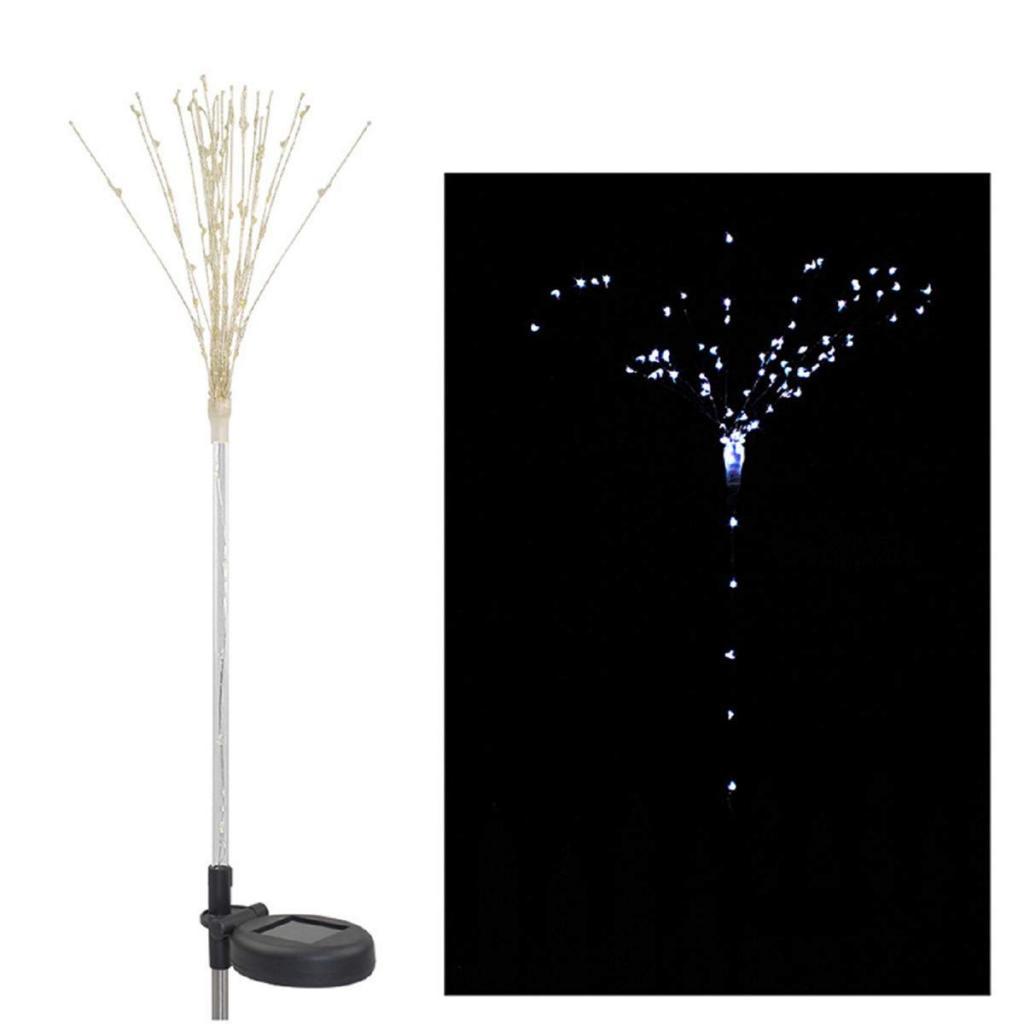 Fireworks LED Fairy Lights - Solar Powered, 100 Leds DIY Hanging Starburst String LED Light for Outdoor Christmas Decoration