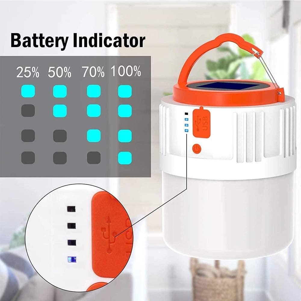 Bóng Đèn LED Năng Lượng Mặt Trời Di Động Có Thể Sạc Lại Cho Hoạt Động Ngoài Trời
