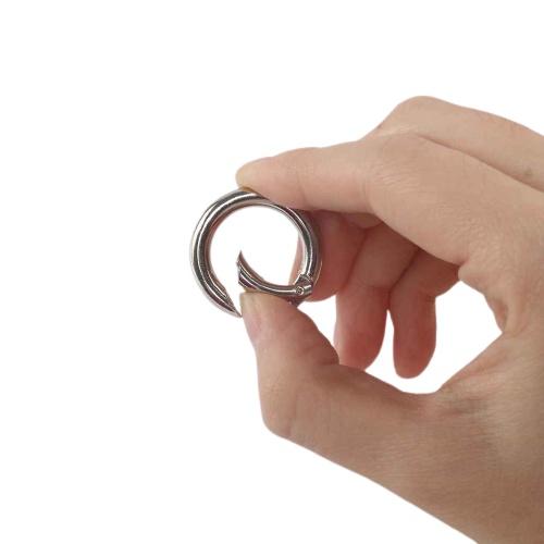 Set 3 Vòng Khoen Tròn Nhỏ, Móc Khuyên Chùm Khóa Trơn Kim Loại Màu Bạc, Móc Chùm Chìa Khóa, Móc Đa Năng - TakyHome 5070